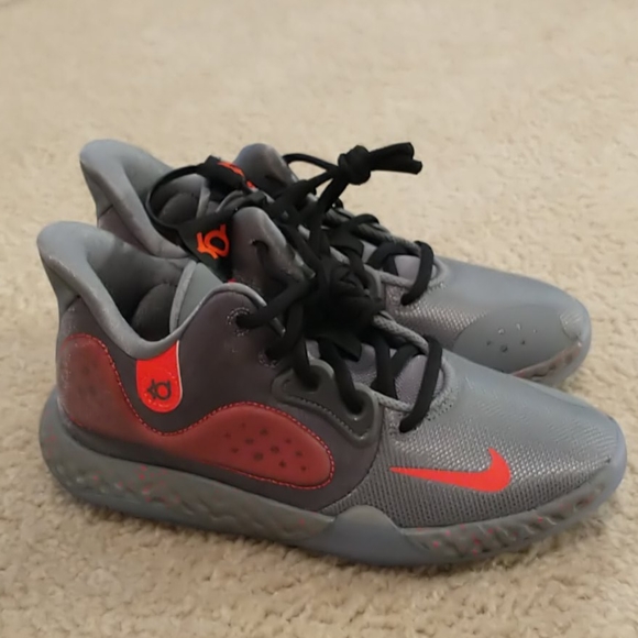 Nike Shoes | Nike KD Trey 5 VII | Color: Gray/Red | Size: 3.5b | Justinchrist02's Closet